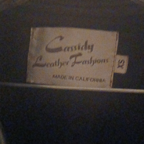 Women's Black Leather Jacket - Picture 2 of 3